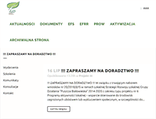 Tablet Screenshot of lgd-puszcza-bialowieska.pl